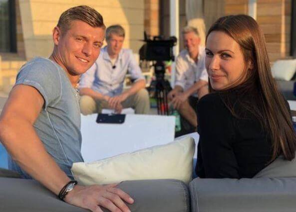 Leon Kroos parents Toni Kroos and Jessica Farber.